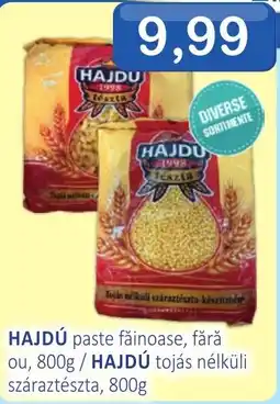 CBA Hajdu paste făinoase, fără ou Ofertă