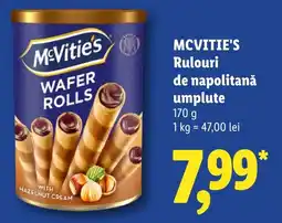 Lidl McVities rulouri de napolitană umplute Ofertă