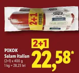 Lidl Pikok salam italian Ofertă