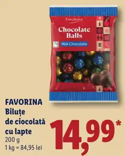 Lidl Favorina biluțe de ciocolată cu lapte Ofertă