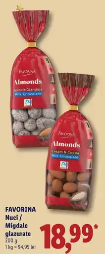 Lidl Favorina nuci migdale glazurate Ofertă