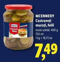 Lidl Mcennedy castraveți murați, felii Ofertă