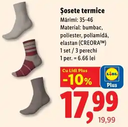 Lidl Lidl șosete termice Ofertă