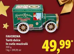 Lidl Favorina turtă dulce în cutie muzicală Ofertă
