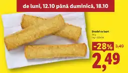 Lidl Strudel cu iaurt Ofertă