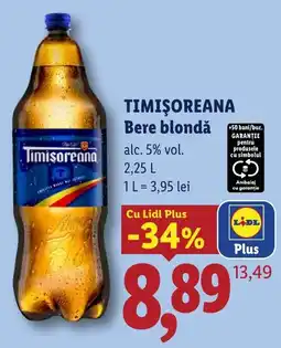Lidl Timișoreana Bere blondă Ofertă