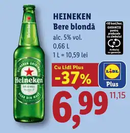 Lidl Heineken Bere blondă Ofertă