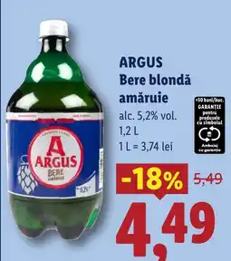 Lidl Argus bere blondă amăruie Ofertă