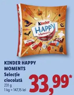 Lidl Kinder Happy Moments Ofertă
