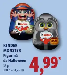 Lidl Kinder Monster Figurină de Halloween Ofertă