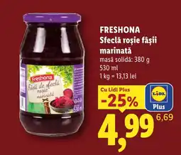 Lidl Freshona Sfeclă roșie fâșii marinată Ofertă