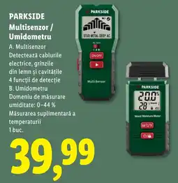Lidl Parkside multisenzor umidometru Ofertă