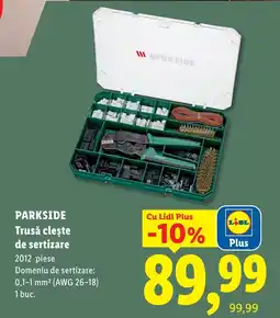 Lidl Parkside trusă clește de sertizare Ofertă