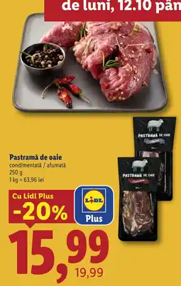 Lidl Lidl Pastramă de oaie condimentată / afumată Ofertă