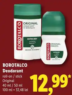 Lidl Borotalco deodorant Ofertă