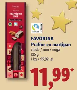Lidl favorina praline cu marțipan Ofertă
