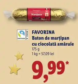 Lidl Favorina baton de marțipan cu ciocolată amăruie Ofertă