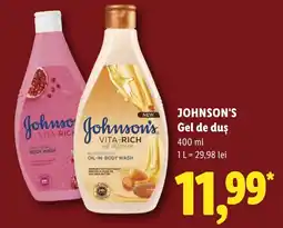 Lidl johnson's gel de duș Ofertă
