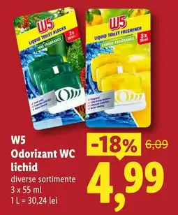 Lidl W5 Odorizant WC lichid Ofertă