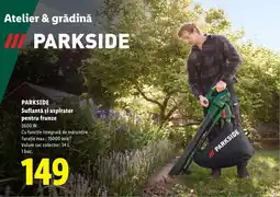 Lidl Parkside suflanta si aspirator pentru frunze Ofertă
