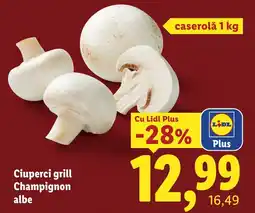 Lidl Lidl Ciuperci grill Champignon albe Ofertă