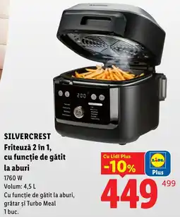 Lidl Silvercrest friteuză 2 în 1, cu funcție de gătit la aburi Ofertă