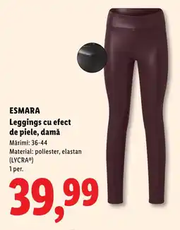 Lidl Esmara leggings cu efect de piele, damă Ofertă