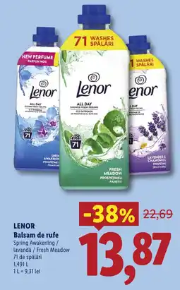 Lidl Lenor balsam de rufe Ofertă