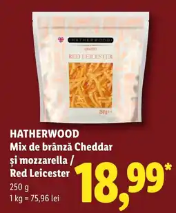 Lidl Hatherwood mix de brânză cheddar și mozzarella / red leicester Ofertă