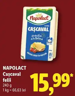 Lidl Napolact Cașcaval felii Ofertă