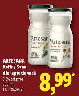 Lidl Artesana kefir / sana Ofertă