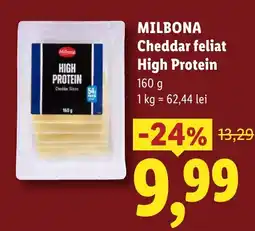 Lidl Milbona cheddar feliat high protein Ofertă