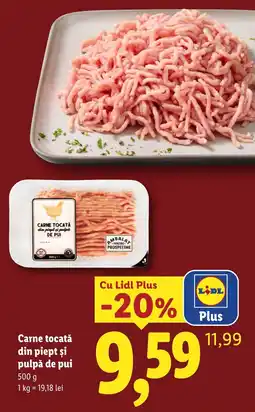 Lidl Lidl carne tocată din piept și pulpe de pui Ofertă