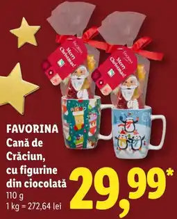 Lidl Favorina Cană de Crăciun Ofertă