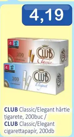 CBA Club classic/elegant hârtie țigarete Ofertă