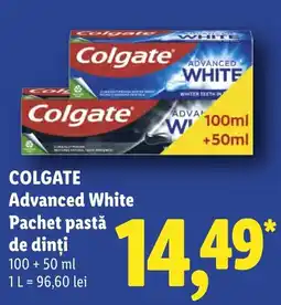 Lidl Colgate Advanced White Ofertă