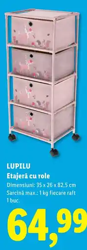 Lidl Lupilu etajeră cu role Ofertă