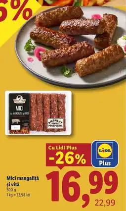 Lidl Mici mangaliță și vită Ofertă