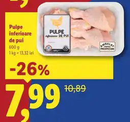 Lidl Pulpe inferioare de pui Ofertă