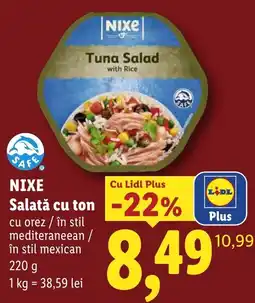 Lidl Nixe salată cu ton Ofertă
