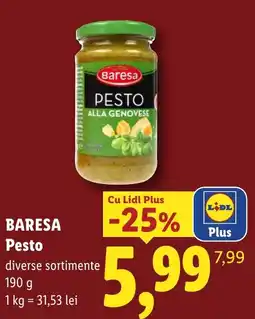 Lidl Baresa Pesto Ofertă