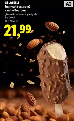 Lidl Gelatelli înghețată cu aromă vanilie bourbon Ofertă