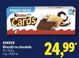 Lidl Kinder Biscuiti cu ciocolata Ofertă