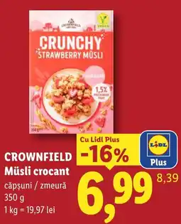 Lidl Crownfield müsli crocant Ofertă