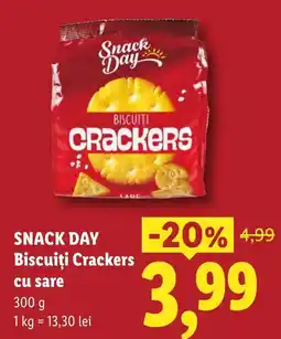 Lidl Snack Day Biscuiți Crackers cu sare Ofertă