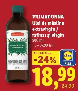 Lidl Primadonna ulei de măsline extravirgin / rafinat și virgin Ofertă