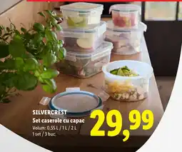 Lidl Silvercrest set caserole cu capac Ofertă