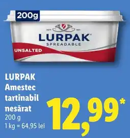 Lidl Lurpak amestec tartinabil nesărat Ofertă