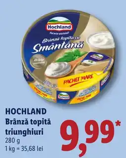 Lidl Hochland brânză topită triunghiuri Ofertă