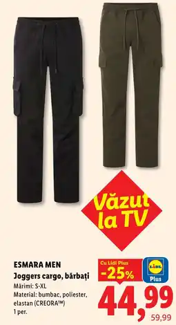 Lidl Esmara Men Joggers cargo, bărbați Ofertă